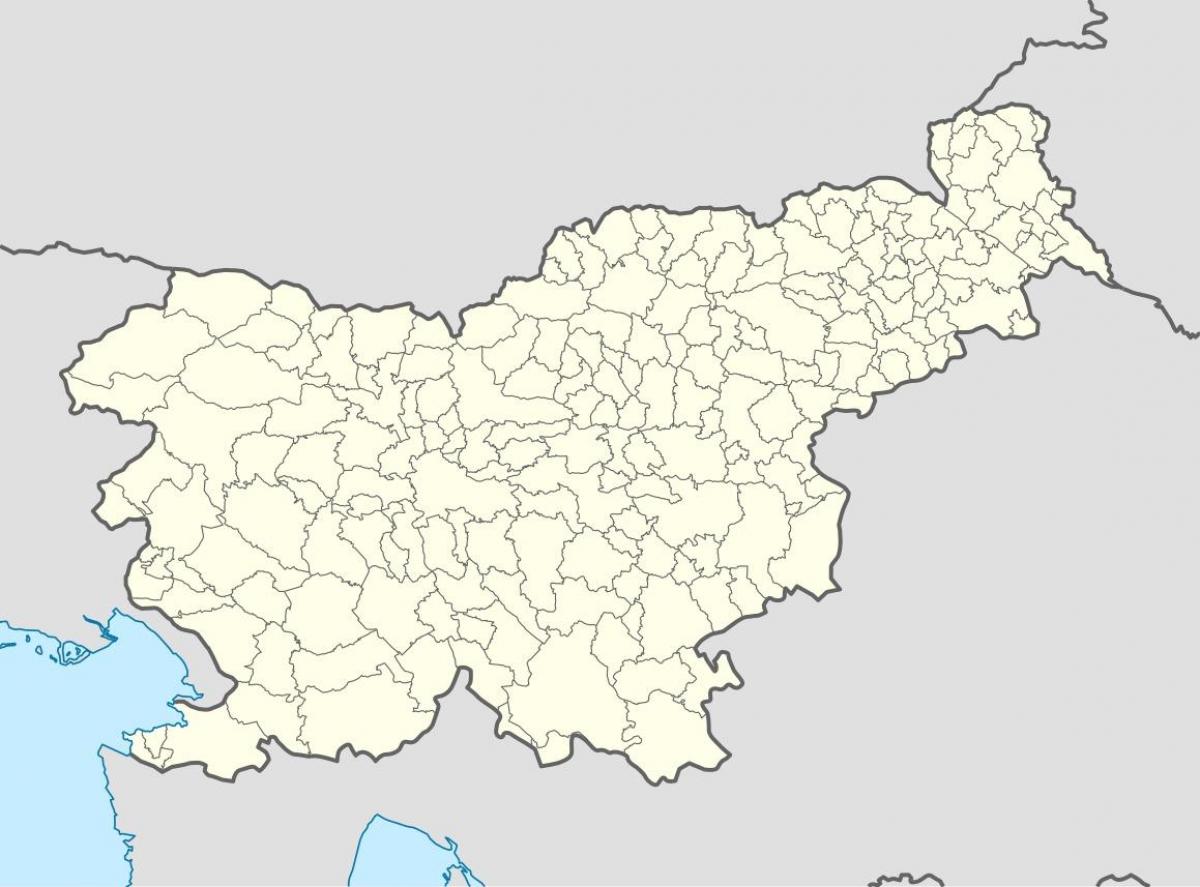 La slovénie l'emplacement de carte