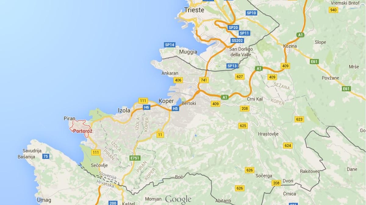 carte de portoroz, Slovénie