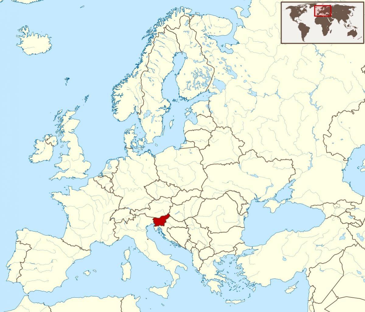 slovenie carte du monde