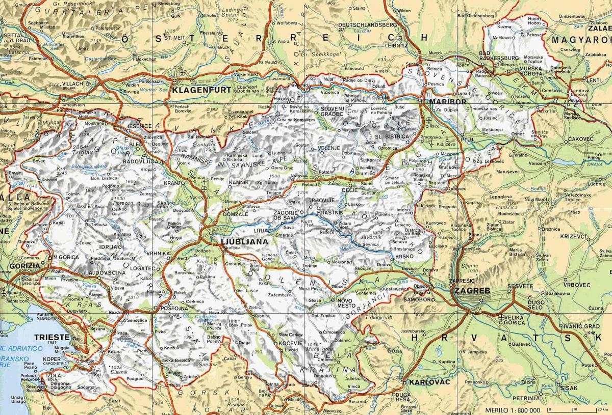 Carte de terme Slovénie