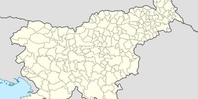 La slovénie l'emplacement de carte