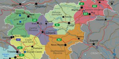 La slovénie, pays la carte