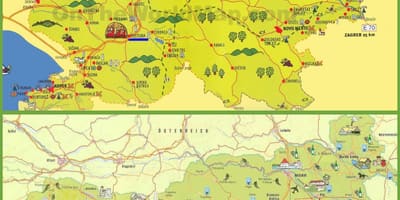 La slovénie carte de voyage