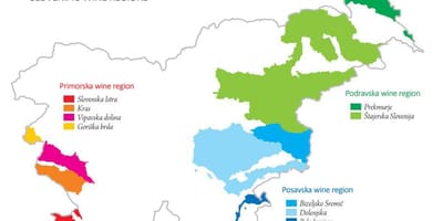 Carte de la Slovénie vin