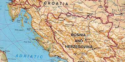 Carte montrant la Slovénie