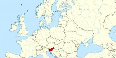 La slovénie emplacement sur la carte du monde